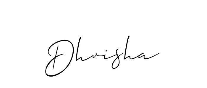 Also You can easily find your signature by using the search form. We will create Dhvisha name handwritten signature images for you free of cost using Allison_Script sign style. Dhvisha signature style 2 images and pictures png