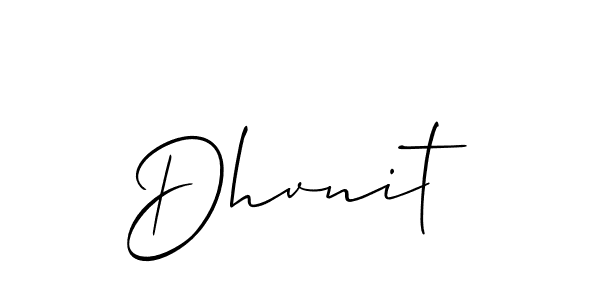 How to make Dhvnit name signature. Use Allison_Script style for creating short signs online. This is the latest handwritten sign. Dhvnit signature style 2 images and pictures png