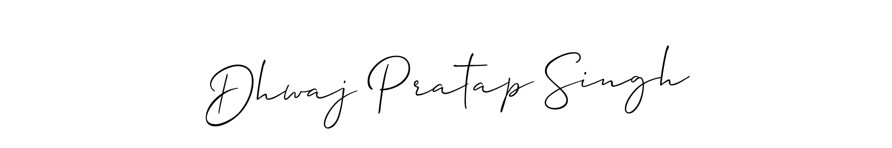 How to make Dhwaj Pratap Singh name signature. Use Allison_Script style for creating short signs online. This is the latest handwritten sign. Dhwaj Pratap Singh signature style 2 images and pictures png