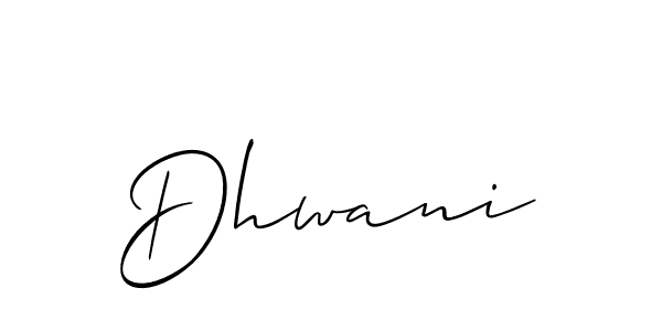Best and Professional Signature Style for Dhwani. Allison_Script Best Signature Style Collection. Dhwani signature style 2 images and pictures png