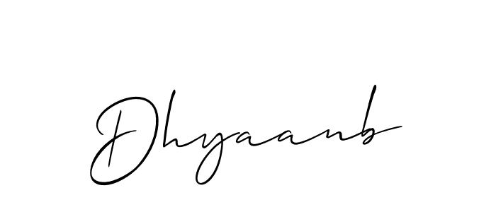 Also You can easily find your signature by using the search form. We will create Dhyaanb name handwritten signature images for you free of cost using Allison_Script sign style. Dhyaanb signature style 2 images and pictures png