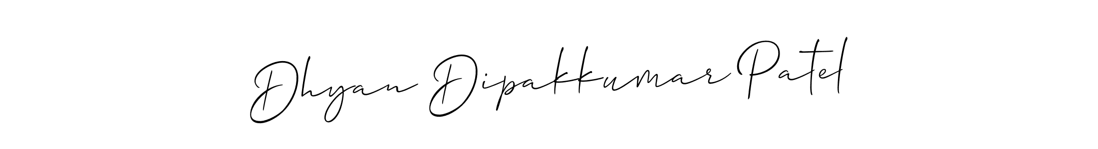Allison_Script is a professional signature style that is perfect for those who want to add a touch of class to their signature. It is also a great choice for those who want to make their signature more unique. Get Dhyan Dipakkumar Patel name to fancy signature for free. Dhyan Dipakkumar Patel signature style 2 images and pictures png