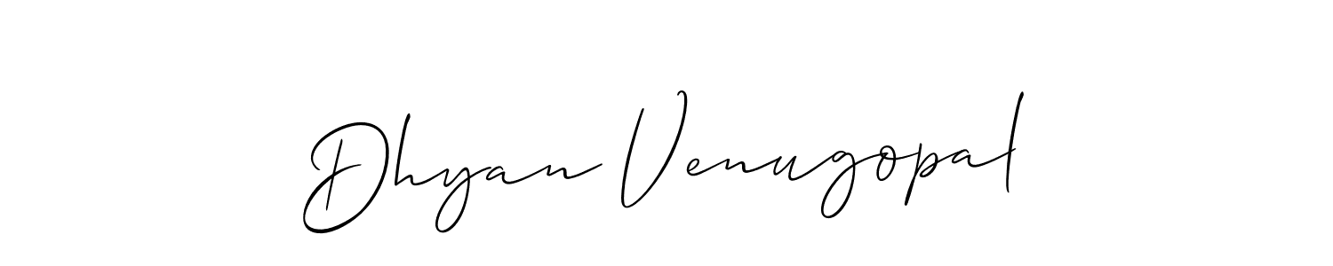 Best and Professional Signature Style for Dhyan Venugopal. Allison_Script Best Signature Style Collection. Dhyan Venugopal signature style 2 images and pictures png