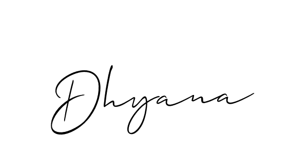 Similarly Allison_Script is the best handwritten signature design. Signature creator online .You can use it as an online autograph creator for name Dhyana. Dhyana signature style 2 images and pictures png