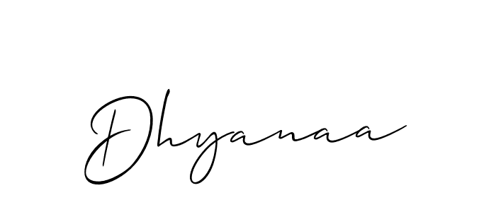 if you are searching for the best signature style for your name Dhyanaa. so please give up your signature search. here we have designed multiple signature styles  using Allison_Script. Dhyanaa signature style 2 images and pictures png