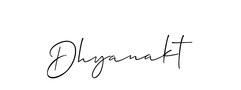 It looks lik you need a new signature style for name Dhyanakt. Design unique handwritten (Allison_Script) signature with our free signature maker in just a few clicks. Dhyanakt signature style 2 images and pictures png