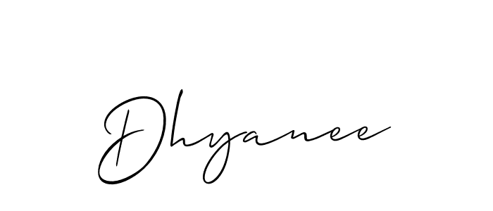 Best and Professional Signature Style for Dhyanee. Allison_Script Best Signature Style Collection. Dhyanee signature style 2 images and pictures png