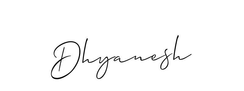 Best and Professional Signature Style for Dhyanesh. Allison_Script Best Signature Style Collection. Dhyanesh signature style 2 images and pictures png