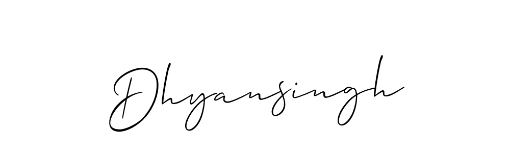 Best and Professional Signature Style for Dhyansingh. Allison_Script Best Signature Style Collection. Dhyansingh signature style 2 images and pictures png