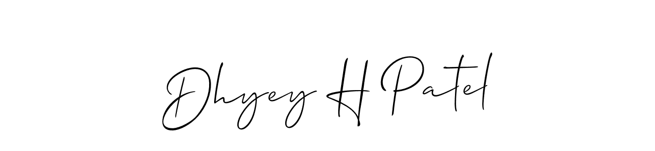 Check out images of Autograph of Dhyey H Patel name. Actor Dhyey H Patel Signature Style. Allison_Script is a professional sign style online. Dhyey H Patel signature style 2 images and pictures png