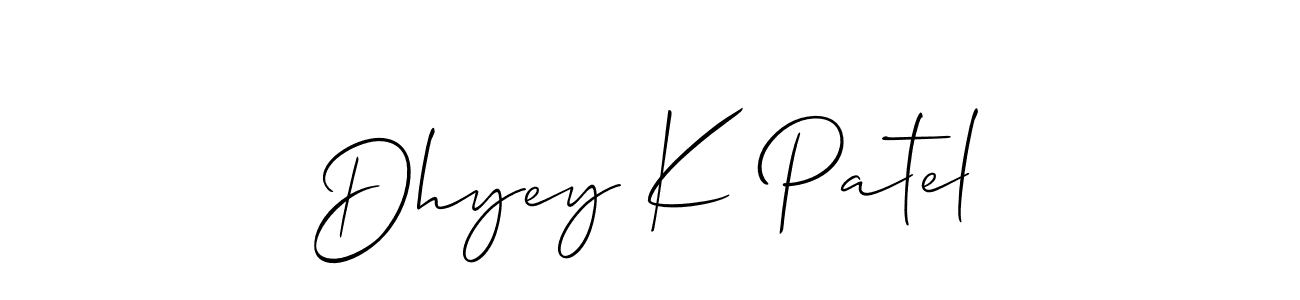 Check out images of Autograph of Dhyey K Patel name. Actor Dhyey K Patel Signature Style. Allison_Script is a professional sign style online. Dhyey K Patel signature style 2 images and pictures png