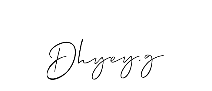 Similarly Allison_Script is the best handwritten signature design. Signature creator online .You can use it as an online autograph creator for name Dhyey.g. Dhyey.g signature style 2 images and pictures png