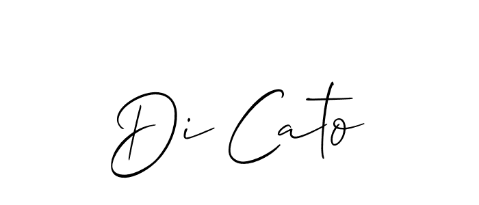 Make a short Di Cato signature style. Manage your documents anywhere anytime using Allison_Script. Create and add eSignatures, submit forms, share and send files easily. Di Cato signature style 2 images and pictures png