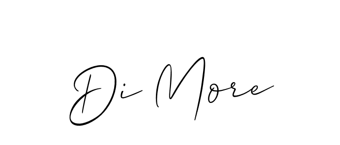 Allison_Script is a professional signature style that is perfect for those who want to add a touch of class to their signature. It is also a great choice for those who want to make their signature more unique. Get Di More name to fancy signature for free. Di More signature style 2 images and pictures png