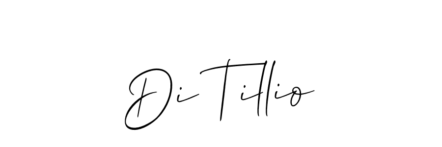 How to make Di Tillio name signature. Use Allison_Script style for creating short signs online. This is the latest handwritten sign. Di Tillio signature style 2 images and pictures png