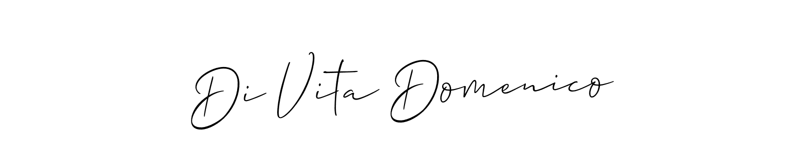 Create a beautiful signature design for name Di Vita Domenico. With this signature (Allison_Script) fonts, you can make a handwritten signature for free. Di Vita Domenico signature style 2 images and pictures png