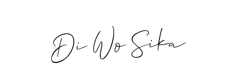 Also we have Di Wo Sika name is the best signature style. Create professional handwritten signature collection using Allison_Script autograph style. Di Wo Sika signature style 2 images and pictures png