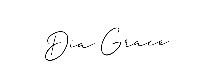 How to Draw Dia Grace signature style? Allison_Script is a latest design signature styles for name Dia Grace. Dia Grace signature style 2 images and pictures png