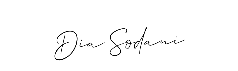 Best and Professional Signature Style for Dia Sodani. Allison_Script Best Signature Style Collection. Dia Sodani signature style 2 images and pictures png