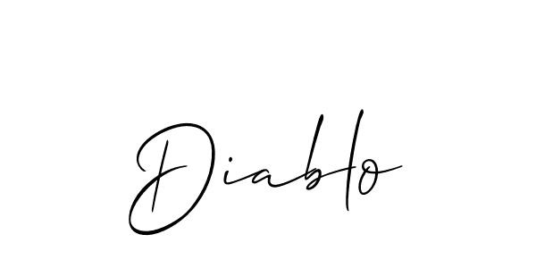 You should practise on your own different ways (Allison_Script) to write your name (Diablo) in signature. don't let someone else do it for you. Diablo signature style 2 images and pictures png