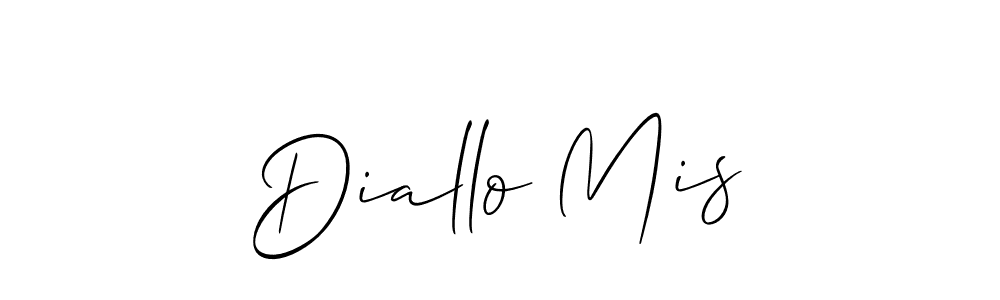 Design your own signature with our free online signature maker. With this signature software, you can create a handwritten (Allison_Script) signature for name Diallo Mis. Diallo Mis signature style 2 images and pictures png