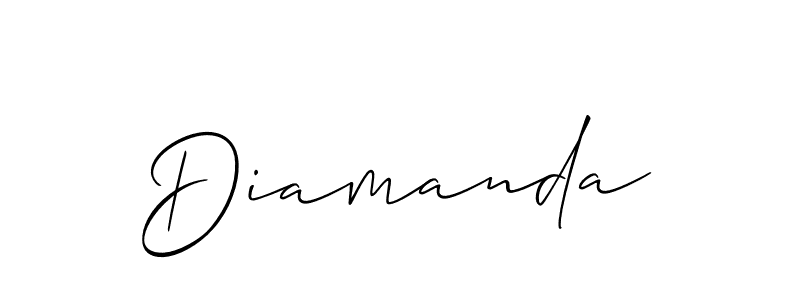 It looks lik you need a new signature style for name Diamanda. Design unique handwritten (Allison_Script) signature with our free signature maker in just a few clicks. Diamanda signature style 2 images and pictures png