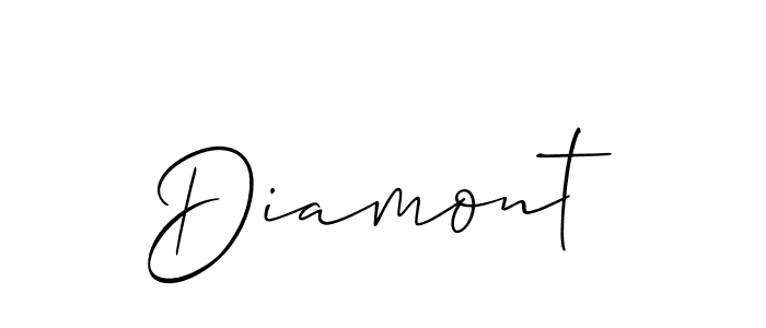 Make a short Diamont signature style. Manage your documents anywhere anytime using Allison_Script. Create and add eSignatures, submit forms, share and send files easily. Diamont signature style 2 images and pictures png