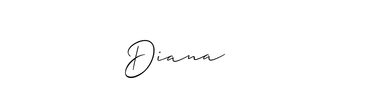 Make a short Diana ❤️ signature style. Manage your documents anywhere anytime using Allison_Script. Create and add eSignatures, submit forms, share and send files easily. Diana ❤️ signature style 2 images and pictures png