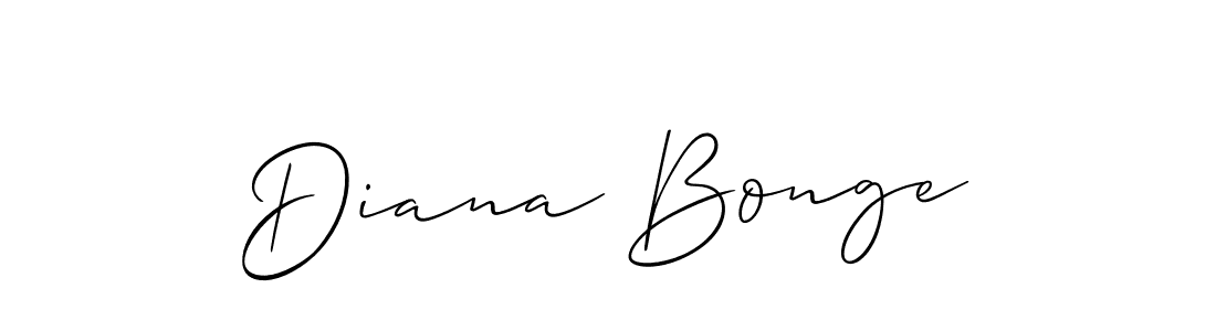You should practise on your own different ways (Allison_Script) to write your name (Diana Bonge) in signature. don't let someone else do it for you. Diana Bonge signature style 2 images and pictures png