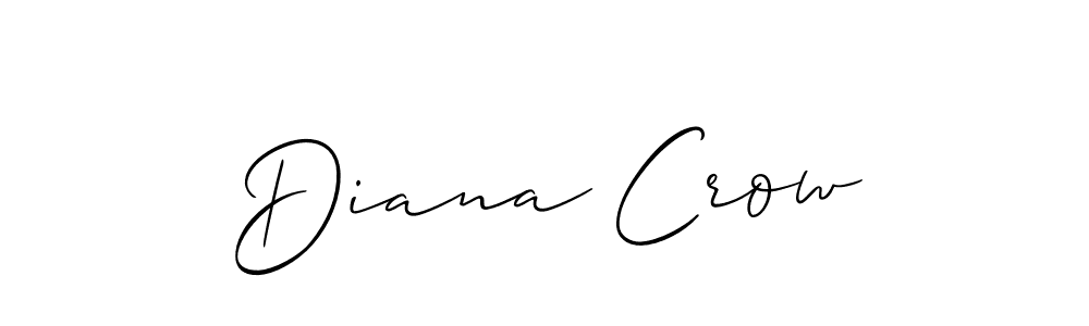How to make Diana Crow name signature. Use Allison_Script style for creating short signs online. This is the latest handwritten sign. Diana Crow signature style 2 images and pictures png