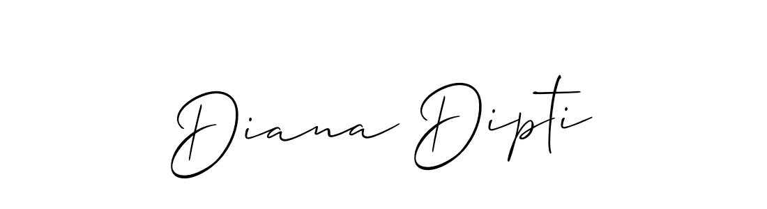 Make a short Diana Dipti signature style. Manage your documents anywhere anytime using Allison_Script. Create and add eSignatures, submit forms, share and send files easily. Diana Dipti signature style 2 images and pictures png
