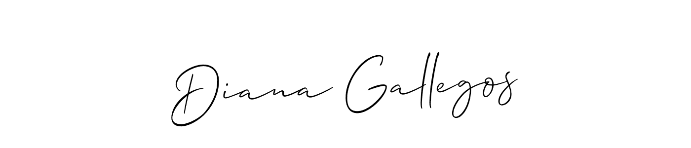 Use a signature maker to create a handwritten signature online. With this signature software, you can design (Allison_Script) your own signature for name Diana Gallegos. Diana Gallegos signature style 2 images and pictures png