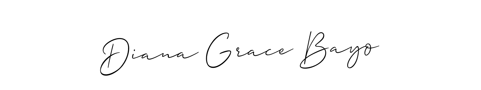 if you are searching for the best signature style for your name Diana Grace Bayo. so please give up your signature search. here we have designed multiple signature styles  using Allison_Script. Diana Grace Bayo signature style 2 images and pictures png