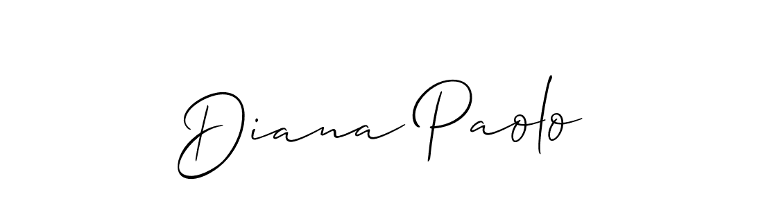 You should practise on your own different ways (Allison_Script) to write your name (Diana Paolo) in signature. don't let someone else do it for you. Diana Paolo signature style 2 images and pictures png