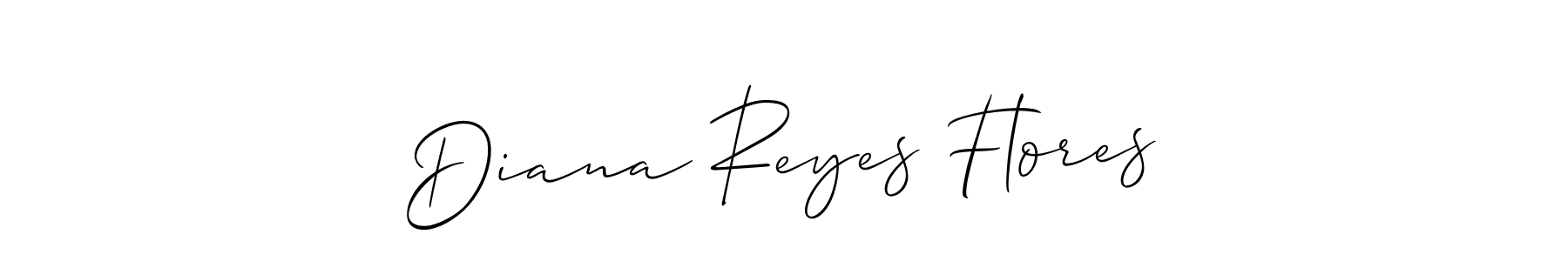 Also You can easily find your signature by using the search form. We will create Diana Reyes Flores name handwritten signature images for you free of cost using Allison_Script sign style. Diana Reyes Flores signature style 2 images and pictures png