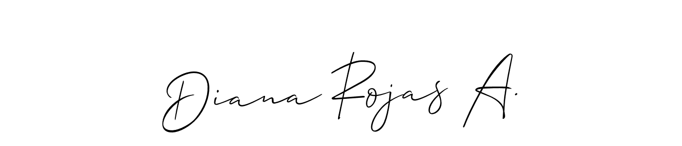 You can use this online signature creator to create a handwritten signature for the name Diana Rojas A.. This is the best online autograph maker. Diana Rojas A. signature style 2 images and pictures png