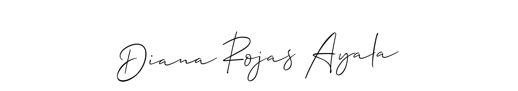 Design your own signature with our free online signature maker. With this signature software, you can create a handwritten (Allison_Script) signature for name Diana Rojas Ayala. Diana Rojas Ayala signature style 2 images and pictures png