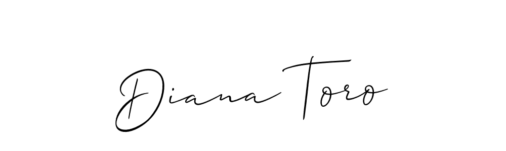 How to make Diana Toro name signature. Use Allison_Script style for creating short signs online. This is the latest handwritten sign. Diana Toro signature style 2 images and pictures png