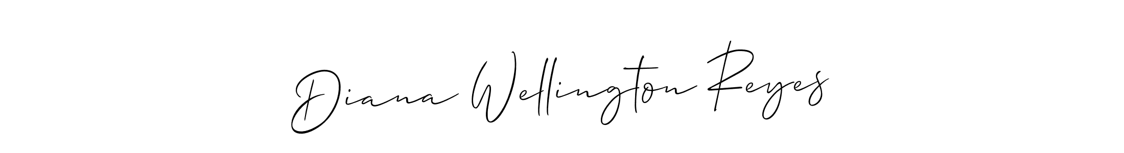 Also You can easily find your signature by using the search form. We will create Diana Wellington Reyes name handwritten signature images for you free of cost using Allison_Script sign style. Diana Wellington Reyes signature style 2 images and pictures png