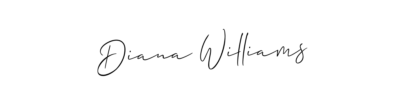 See photos of Diana Williams official signature by Spectra . Check more albums & portfolios. Read reviews & check more about Allison_Script font. Diana Williams signature style 2 images and pictures png