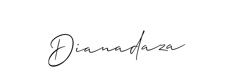 if you are searching for the best signature style for your name Dianadaza. so please give up your signature search. here we have designed multiple signature styles  using Allison_Script. Dianadaza signature style 2 images and pictures png