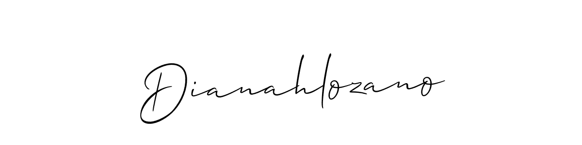 How to Draw Dianahlozano signature style? Allison_Script is a latest design signature styles for name Dianahlozano. Dianahlozano signature style 2 images and pictures png