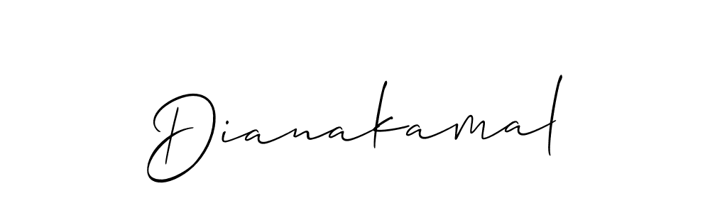 Create a beautiful signature design for name Dianakamal. With this signature (Allison_Script) fonts, you can make a handwritten signature for free. Dianakamal signature style 2 images and pictures png