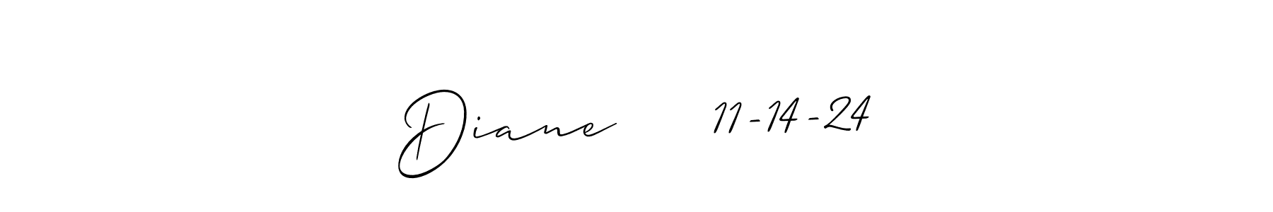 Also we have Diane     11-14-24 name is the best signature style. Create professional handwritten signature collection using Allison_Script autograph style. Diane     11-14-24 signature style 2 images and pictures png