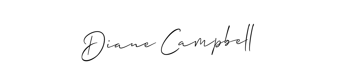 Use a signature maker to create a handwritten signature online. With this signature software, you can design (Allison_Script) your own signature for name Diane Campbell. Diane Campbell signature style 2 images and pictures png