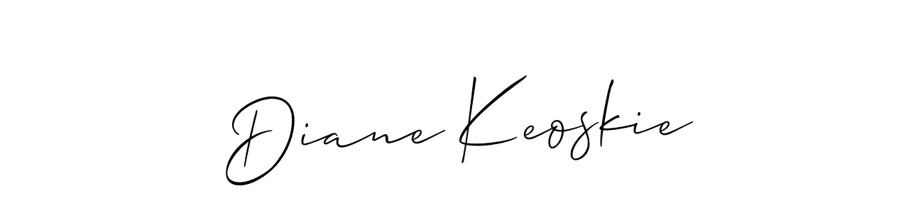 Diane Keoskie stylish signature style. Best Handwritten Sign (Allison_Script) for my name. Handwritten Signature Collection Ideas for my name Diane Keoskie. Diane Keoskie signature style 2 images and pictures png