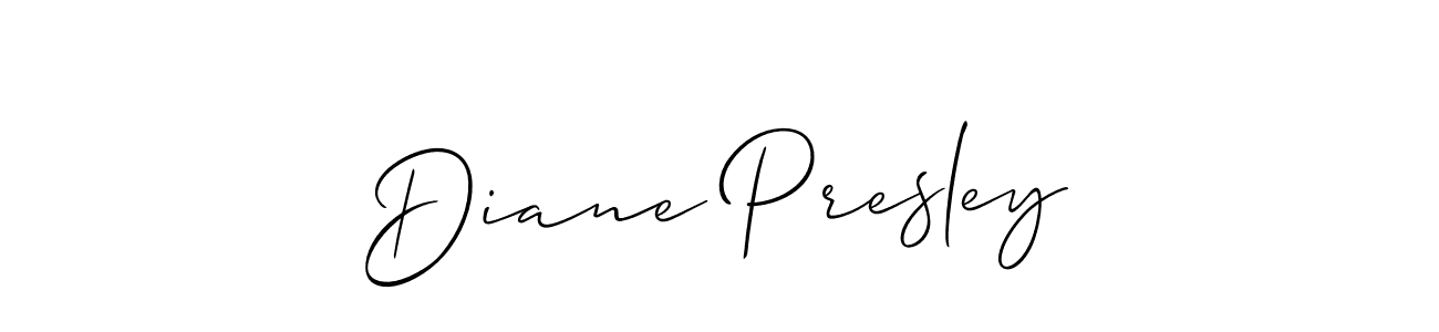 Make a beautiful signature design for name Diane Presley. Use this online signature maker to create a handwritten signature for free. Diane Presley signature style 2 images and pictures png
