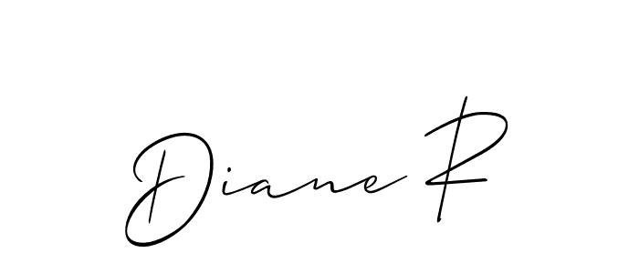 How to make Diane R signature? Allison_Script is a professional autograph style. Create handwritten signature for Diane R name. Diane R signature style 2 images and pictures png