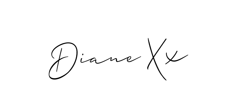 This is the best signature style for the Diane Xx name. Also you like these signature font (Allison_Script). Mix name signature. Diane Xx signature style 2 images and pictures png