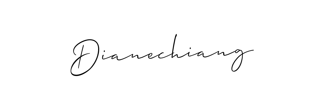 Use a signature maker to create a handwritten signature online. With this signature software, you can design (Allison_Script) your own signature for name Dianechiang. Dianechiang signature style 2 images and pictures png